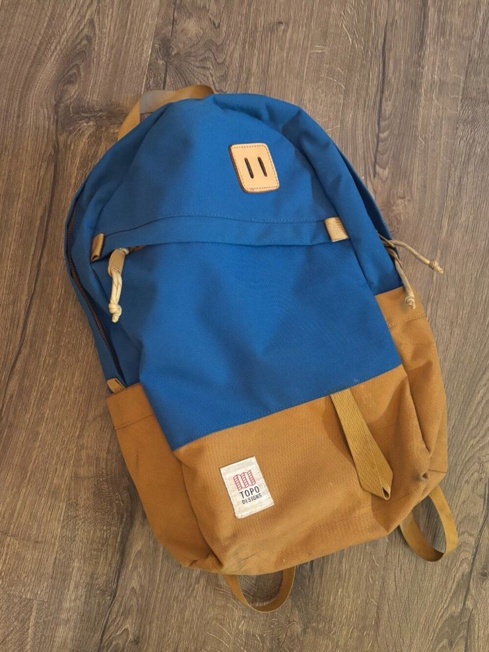 TOPO Designs Daypack Classic backpack - blue and tan